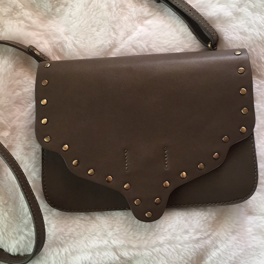 ✨Brown Leather Crossbody Bag